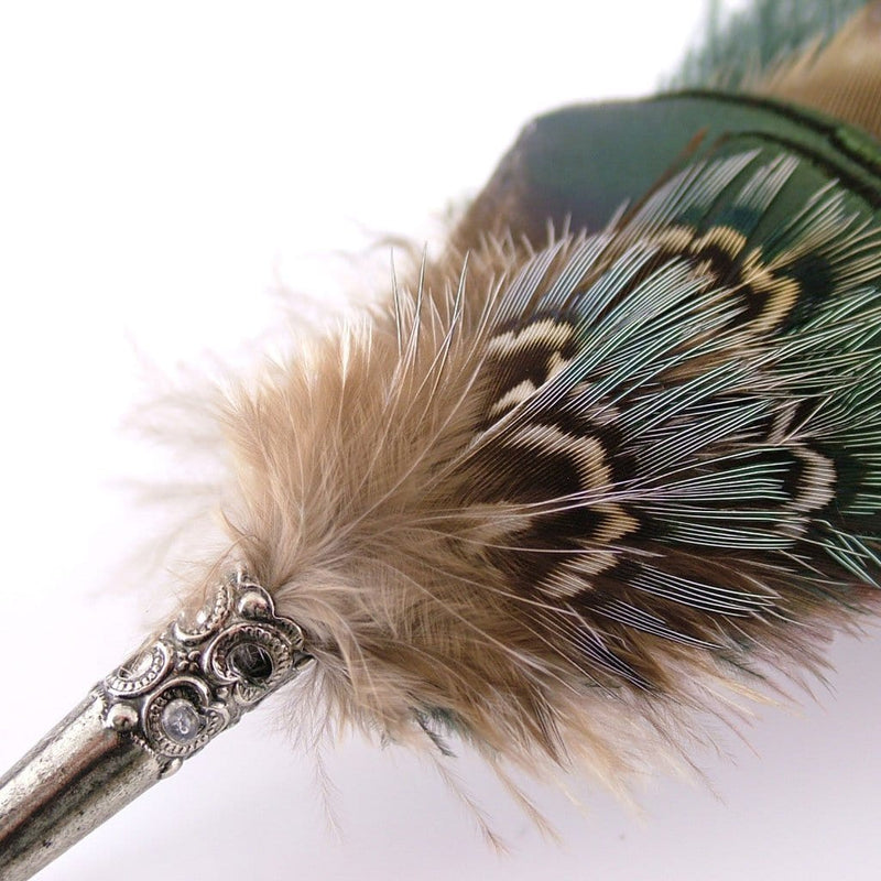 Feather Hat Pin - Gamebird & Ostrich