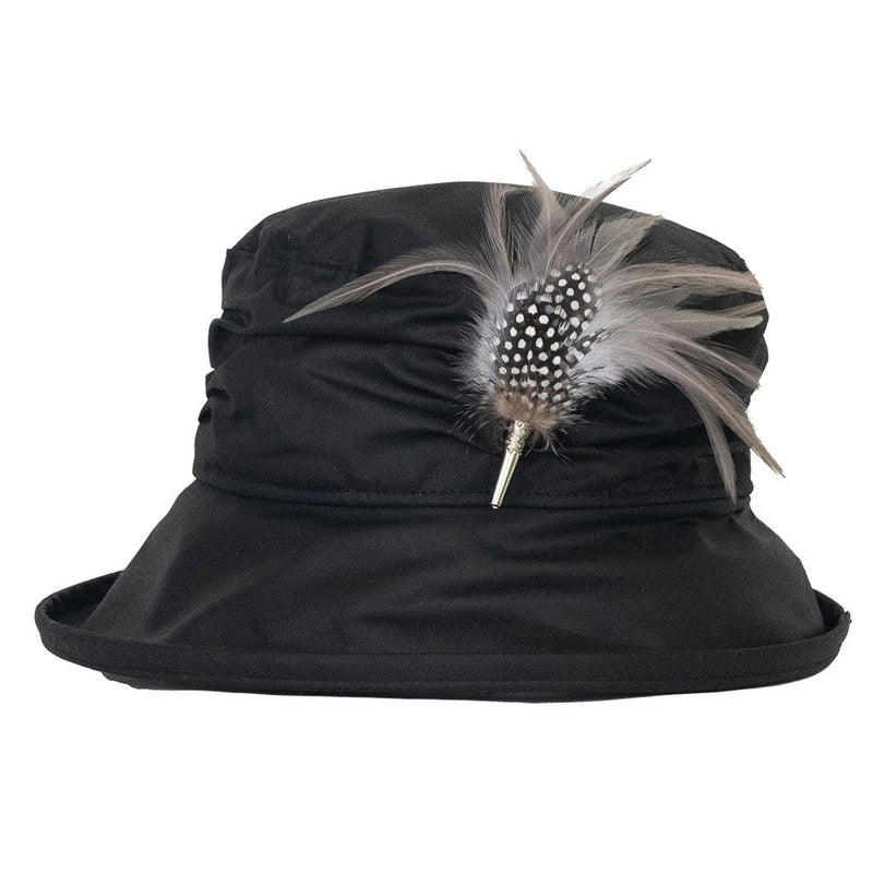 Feather Hat Pin - Guinea Fowl & Hackle