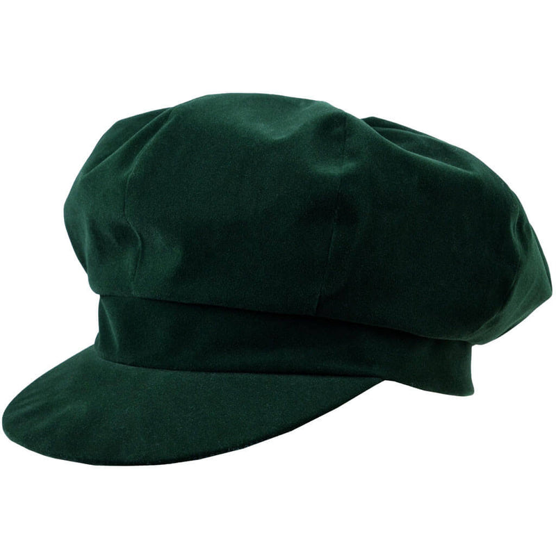 ladies green waterproof baker boy cap